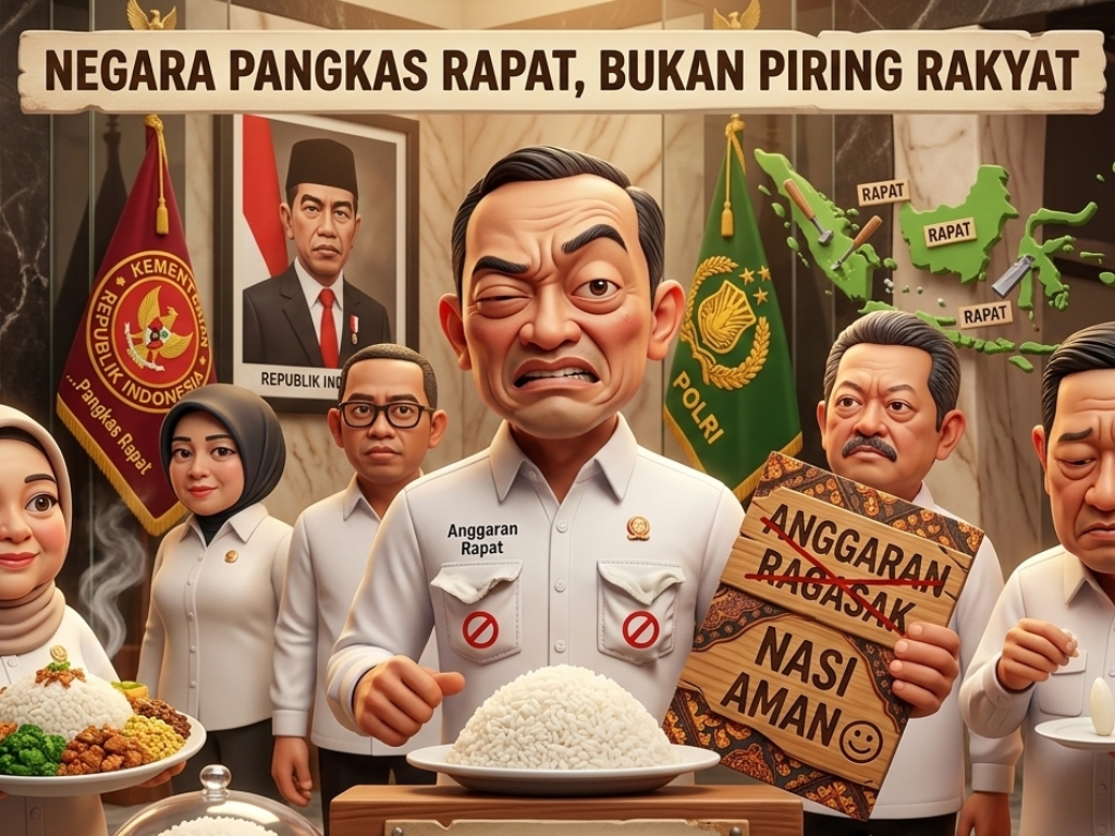 Anggaran Digasak, Tapi Nasi Tetap Aman: Negara Pangkas Rapat, Bukan Piring MBG dan KDMP