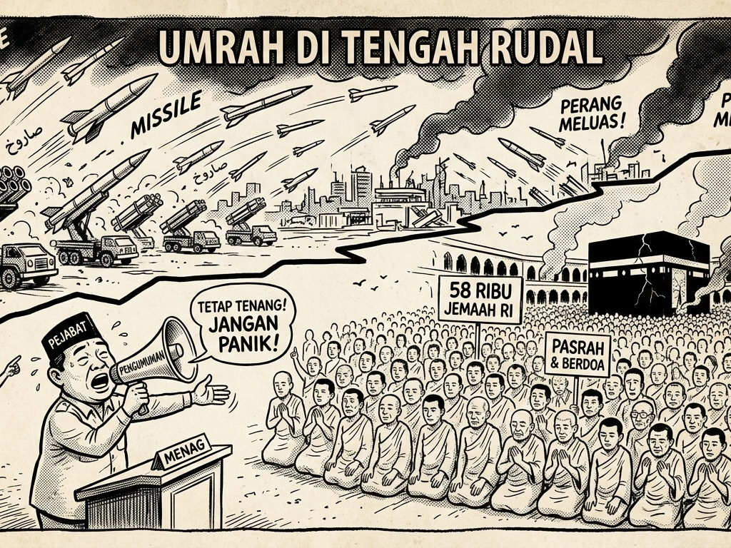 Umrah di Tengah Rudal: 58 Ribu Jemaah RI Diminta Tetap Tenang