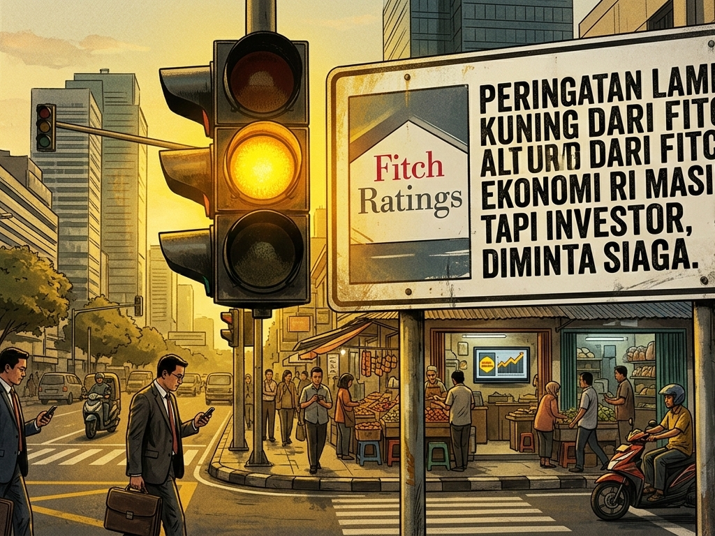 Lampu Kuning dari Fitch: Ekonomi RI Masih Jalan, Tapi Investor Diminta Siaga