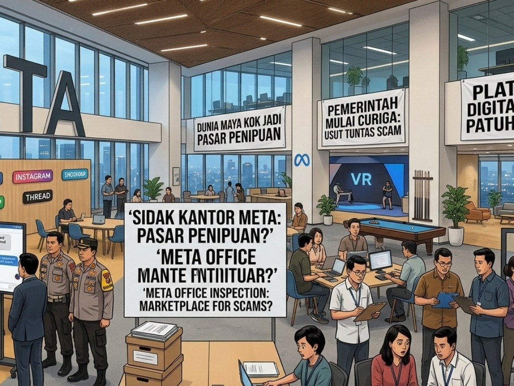 Kantor Meta Disidak, Pemerintah Mulai Curiga: Dunia Maya Kok Jadi Pasar Penipuan
