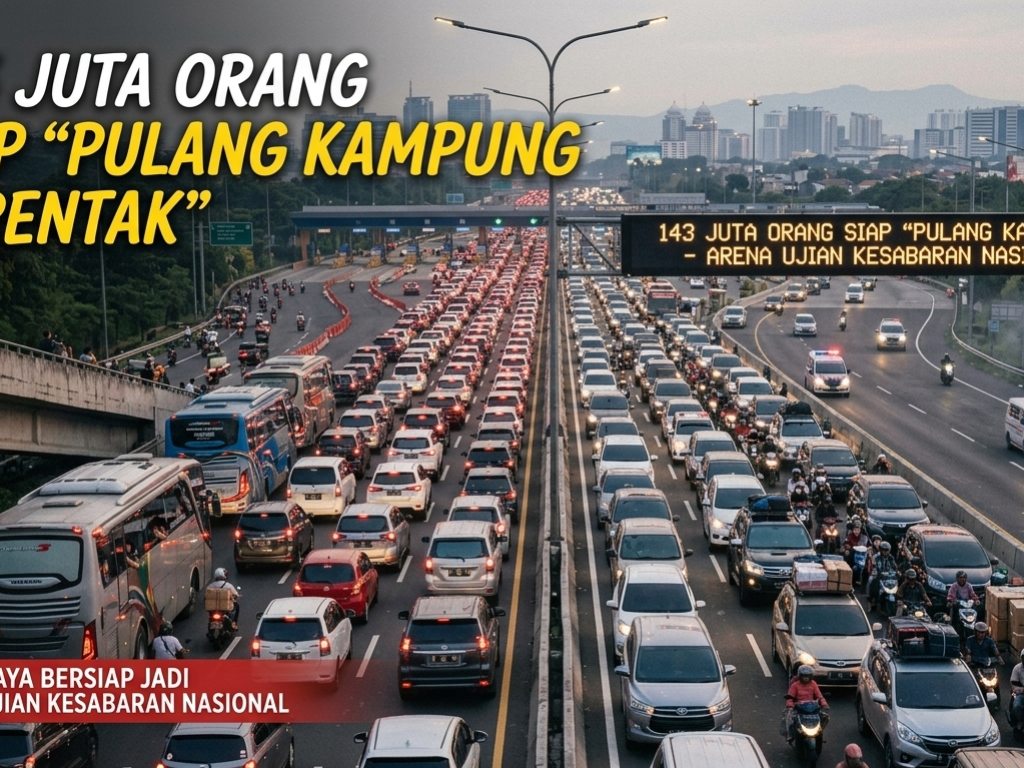 143 Juta Orang Siap “Pulang Kampung Serentak”, Hindari Mudik Ditanggal Berikut….!