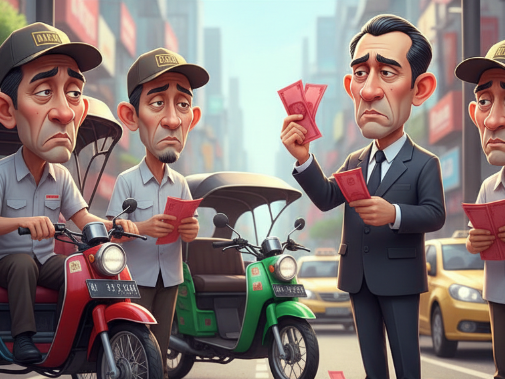 Pemerintah Paksa Libur Para Sopir Anguktan Tradisional Dengan Kompensai Lembaran Kertas Merah