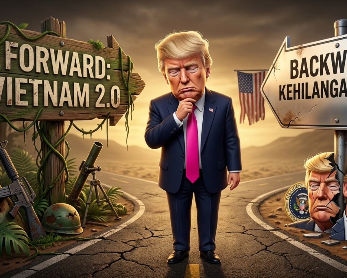 Trump di Persimpangan: Maju Jadi Vietnam 2.0, Mundur Kehilangan Muka