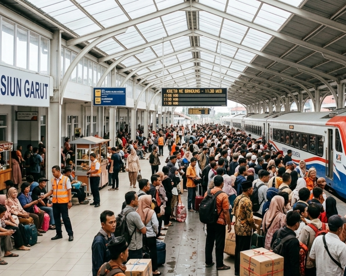 Rel Jadi Jalur Pelarian: Saat Pemudik Tinggalkan Macet dan Menitipkan Harapan ke Kereta