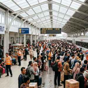 Rel Jadi Jalur Pelarian: Saat Pemudik Tinggalkan Macet dan Menitipkan Harapan ke Kereta
