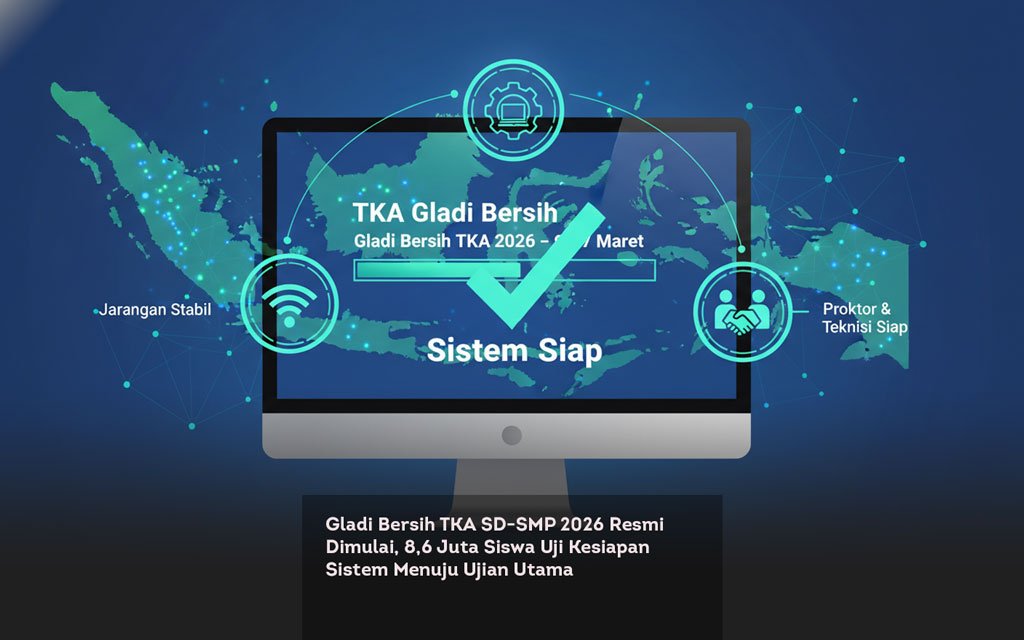 Gladi Bersih TKA SD SMP 2026 Resmi Dimulai, 8,6 Juta Siswa Uji Kesiapan Sistem Menuju Ujian Utama locusonline featured image Mar