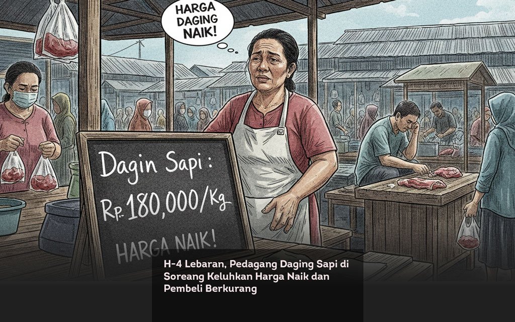 H 4 Lebaran, Pedagang Daging Sapi di Soreang Keluhkan Harga Naik dan Pembeli Berkurang locusonline featured image Mar 2026