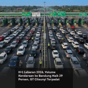 H+1 Lebaran 2026, Volume Kendaraan ke Bandung Naik 29 Persen, GT Cileunyi Terpadat