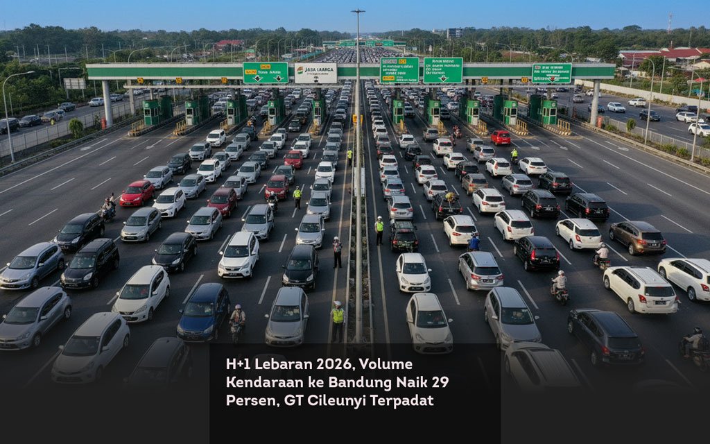 H+1 Lebaran 2026, Volume Kendaraan ke Bandung Naik 29 Persen, GT Cileunyi Terpadat locusonline featured image Mar 2026