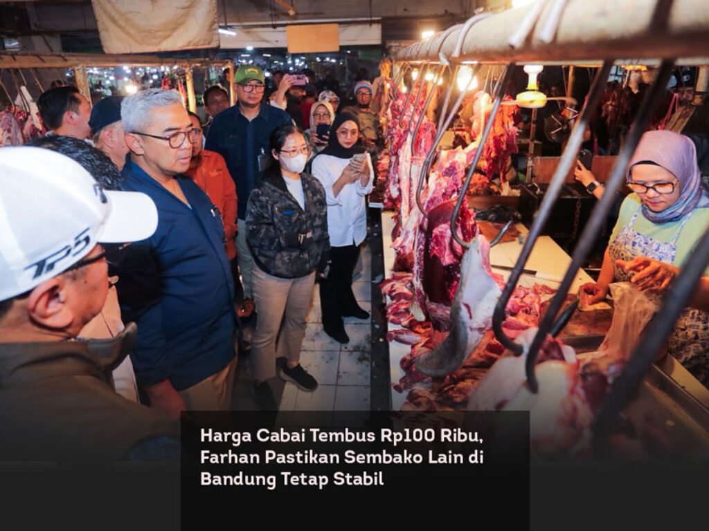 Harga Cabai Tembus Rp100 Ribu, Farhan Pastikan Sembako Lain di Bandung Tetap Stabil