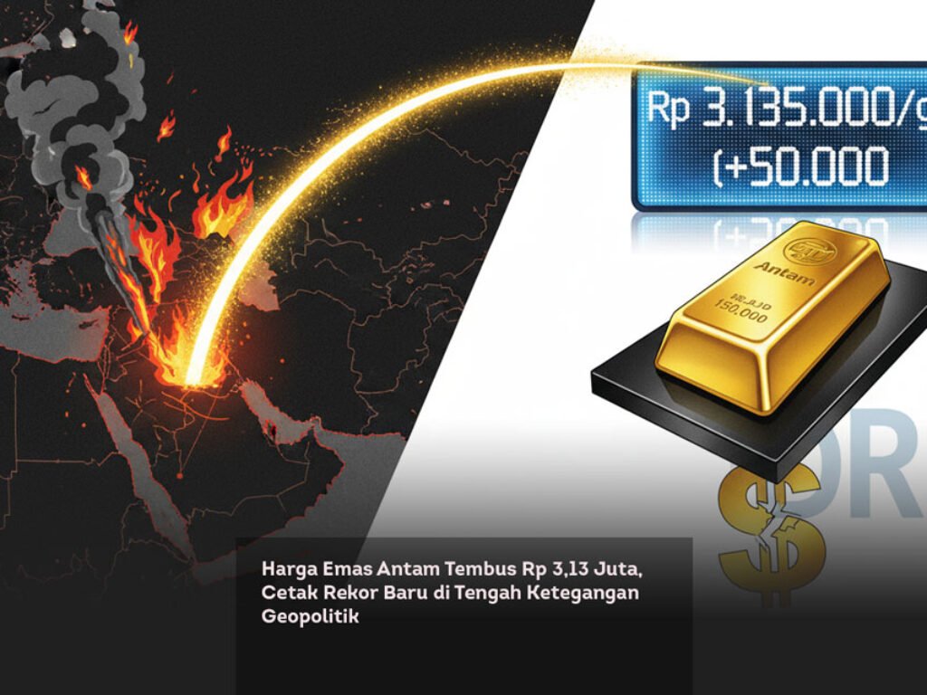 Harga Emas Antam Tembus Rp 3,13 Juta, Cetak Rekor Baru di Tengah Ketegangan Geopolitik