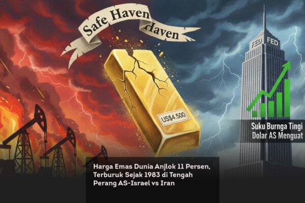 Harga Emas Dunia Anjlok 11 Persen, Terburuk Sejak 1983 di Tengah Perang AS-Israel vs Iran