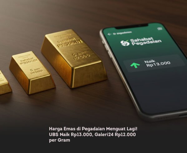 Harga Emas di Pegadaian Menguat Lagi! UBS Naik Rp13.000, Galeri24 Rp12.000 per Gram locusonline featured image Mar 2026
