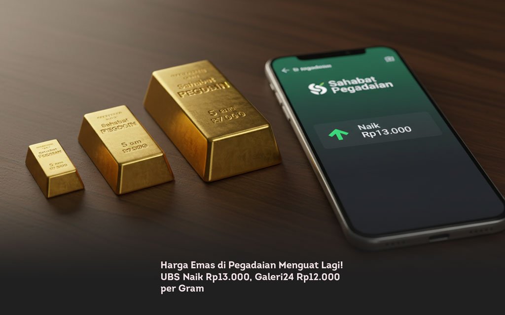 Harga Emas di Pegadaian Menguat Lagi! UBS Naik Rp13.000, Galeri24 Rp12.000 per Gram locusonline featured image Mar 2026