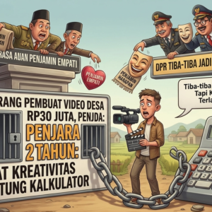 Video Desa Rp30 Juta, Penjara 2 Tahun: Saat Kreativitas Dihitung Kalkulator, DPR Tiba-Tiba Jadi ‘Penjamin Rasa’