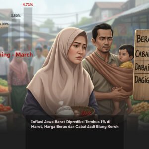 Inflasi Jawa Barat Diprediksi Tembus 1% di Maret, Harga Beras dan Cabai Jadi Biang Kerok