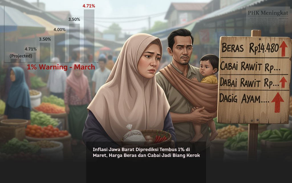 Inflasi Jawa Barat Diprediksi Tembus 1% di Maret, Harga Beras dan Cabai Jadi Biang Kerok locusonline featured image Mar