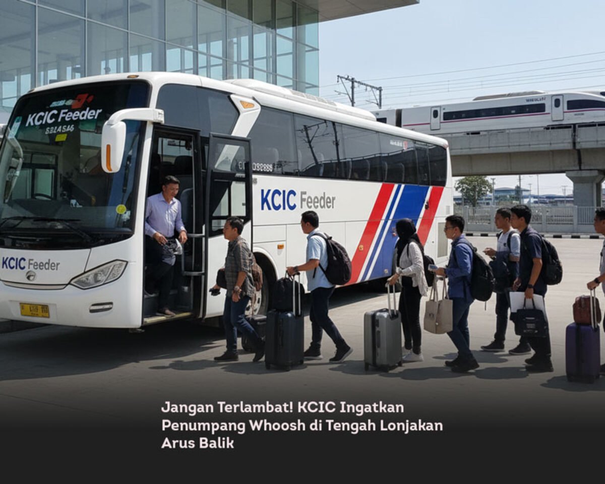 Jangan Terlambat! KCIC Ingatkan Penumpang Whoosh di Tengah Lonjakan Arus Balik