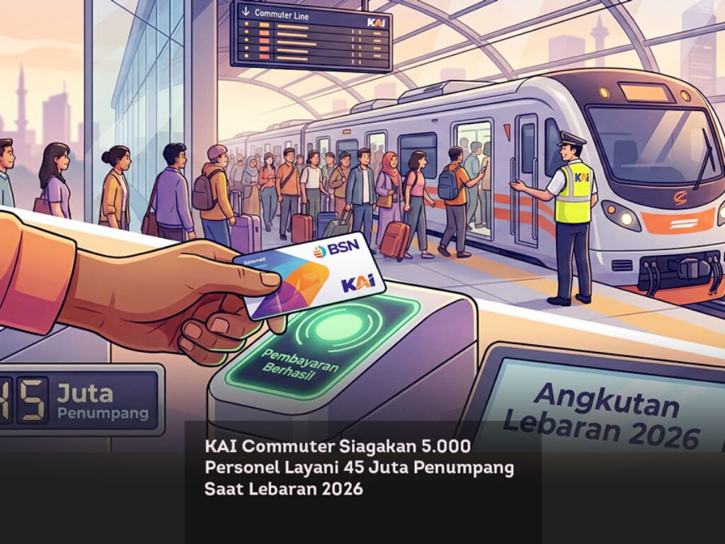 KAI Commuter Siagakan 5.000 Personel Layani 45 Juta Penumpang Saat Lebaran 2026