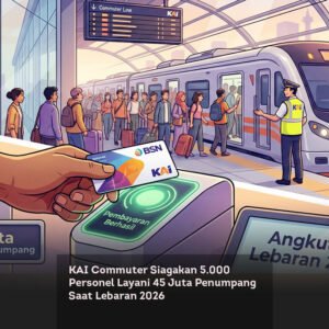 KAI Commuter Siagakan 5.000 Personel Layani 45 Juta Penumpang Saat Lebaran 2026