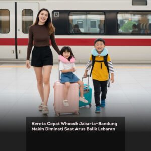 Kereta Cepat Whoosh Jakarta–Bandung Makin Diminati Saat Arus Balik Lebaran