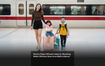 Kereta Cepat Whoosh Jakarta–Bandung Makin Diminati Saat Arus Balik Lebaran