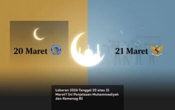 Lebaran 2026 Tanggal 20 atau 21 Maret? Ini Penjelasan Muhammadiyah dan Kemenag RI