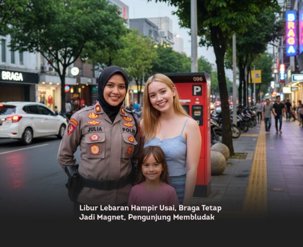 Libur Lebaran Hampir Usai, Braga Tetap Jadi Magnet, Pengunjung Membludak locusonline featured image Mar 2026