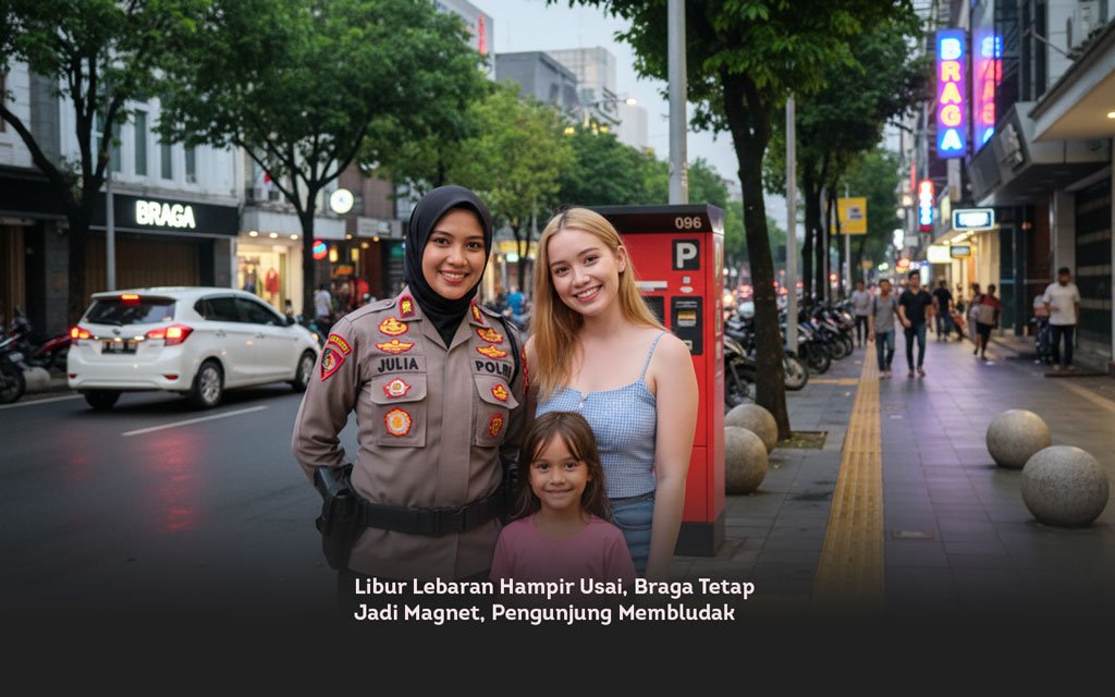 Libur Lebaran Hampir Usai, Braga Tetap Jadi Magnet, Pengunjung Membludak locusonline featured image Mar 2026