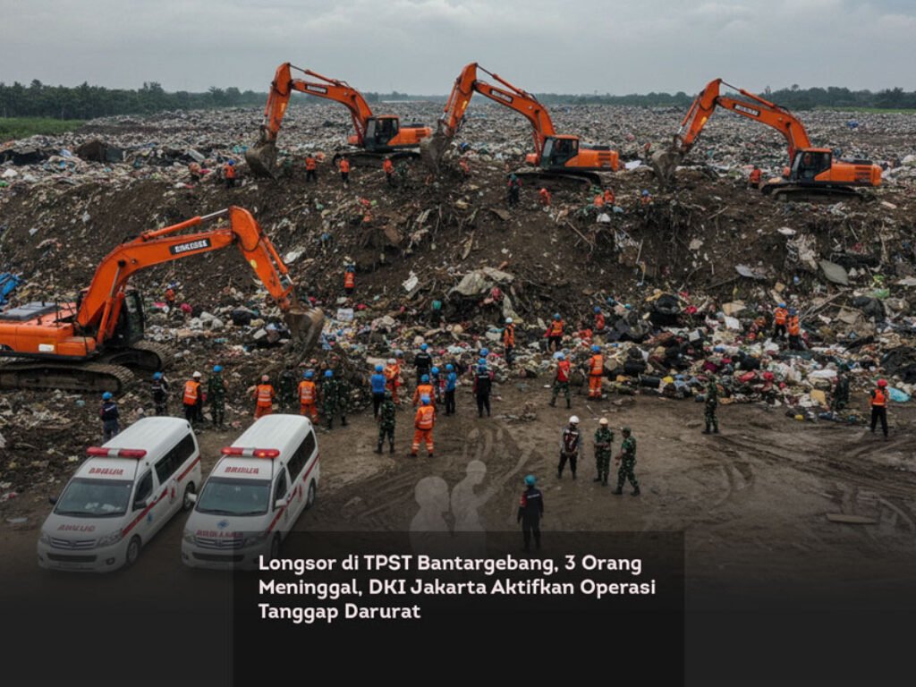 Longsor di TPST Bantargebang, 3 Orang Meninggal, DKI Jakarta Aktifkan Operasi Tanggap Darurat
