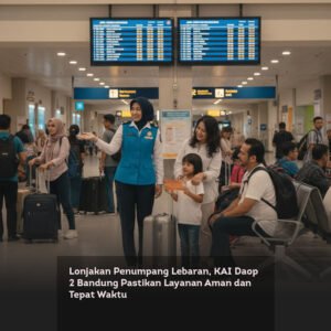 Lonjakan Penumpang Lebaran, KAI Daop 2 Bandung Pastikan Layanan Aman dan Tepat Waktu