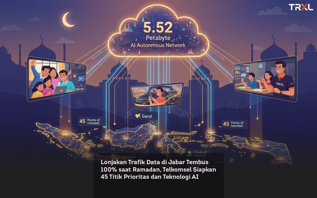 Lonjakan Trafik Data di Jabar Tembus 100% saat Ramadan, Telkomsel Siapkan 45 Titik Prioritas dan Teknologi AI locusonline featured image Mar