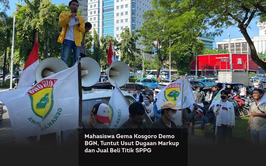 Mahasiswa Gema Kosgoro Demo BGN, Tuntut Usut Dugaan Markup dan Jual Beli Titik SPPG locusonline featured image Mar 2026