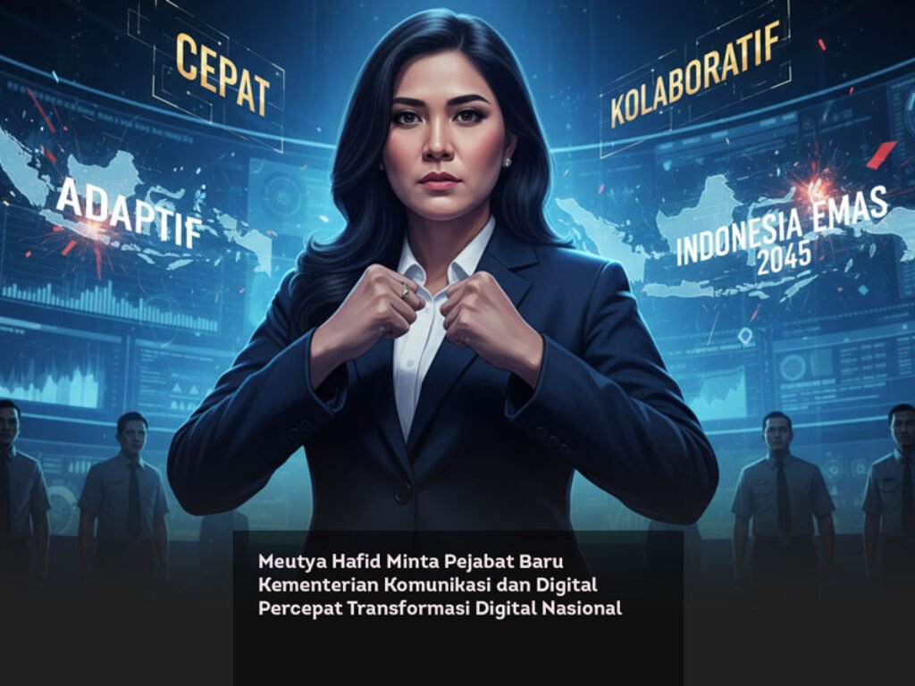 Meutya Hafid Minta Pejabat Baru Kementerian Komunikasi dan Digital Percepat Transformasi Digital Nasional