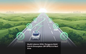 Mudik Lebaran 2026, Pengguna Mobil Listrik Dimanjakan 189 SPKLU di Rest Area