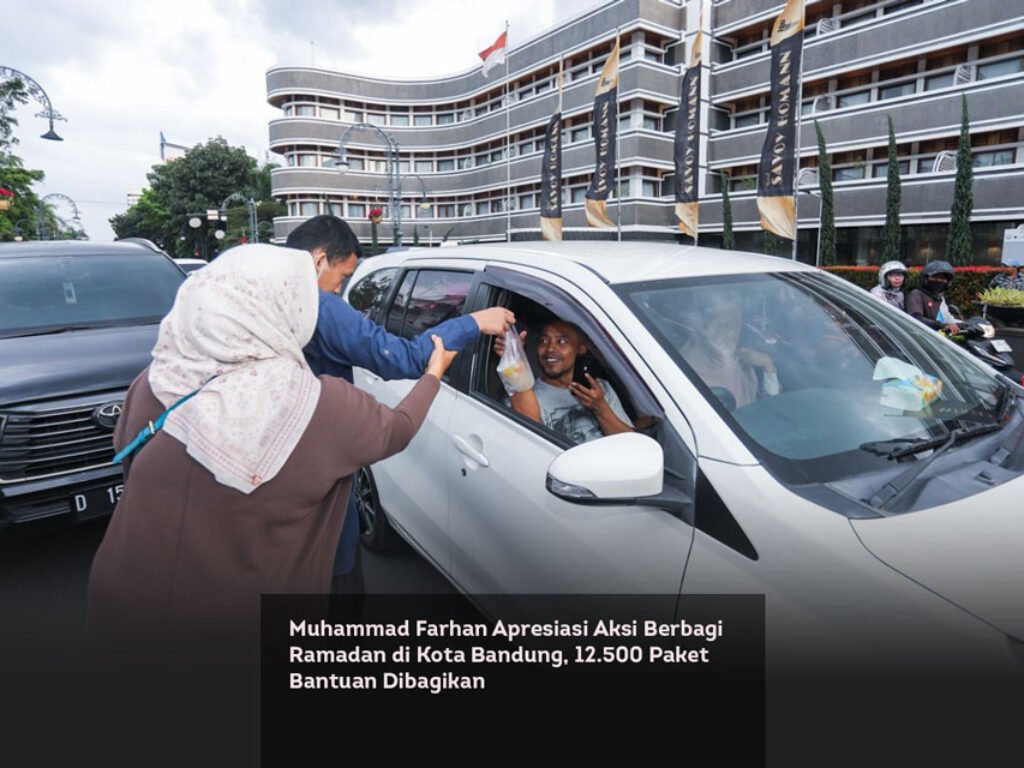Muhammad Farhan Apresiasi Aksi Berbagi Ramadan di Kota Bandung, 12.500 Paket Bantuan Dibagikan