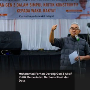 Muhammad Farhan Dorong Gen Z Aktif Kritik Pemerintah Berbasis Riset dan Data