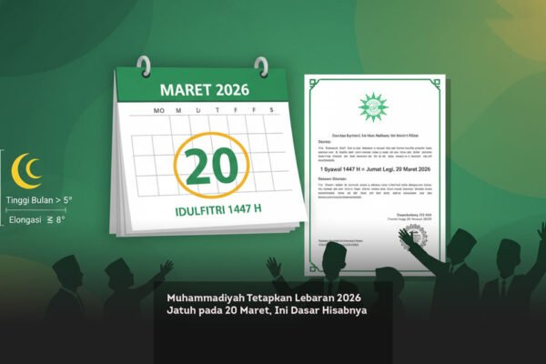 Muhammadiyah Tetapkan Lebaran 2026 Jatuh pada 20 Maret, Ini Dasar Hisabnya locusonline featured image Mar