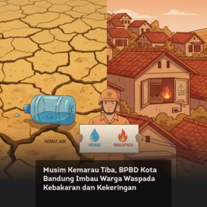 Musim Kemarau Tiba, BPBD Kota Bandung Imbau Warga Waspada Kebakaran dan Kekeringan