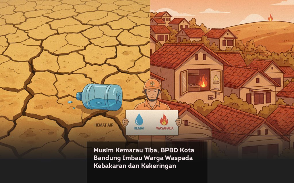 Musim Kemarau Tiba, BPBD Kota Bandung Imbau Warga Waspada Kebakaran dan Kekeringan locusonline featured image Mar 2026