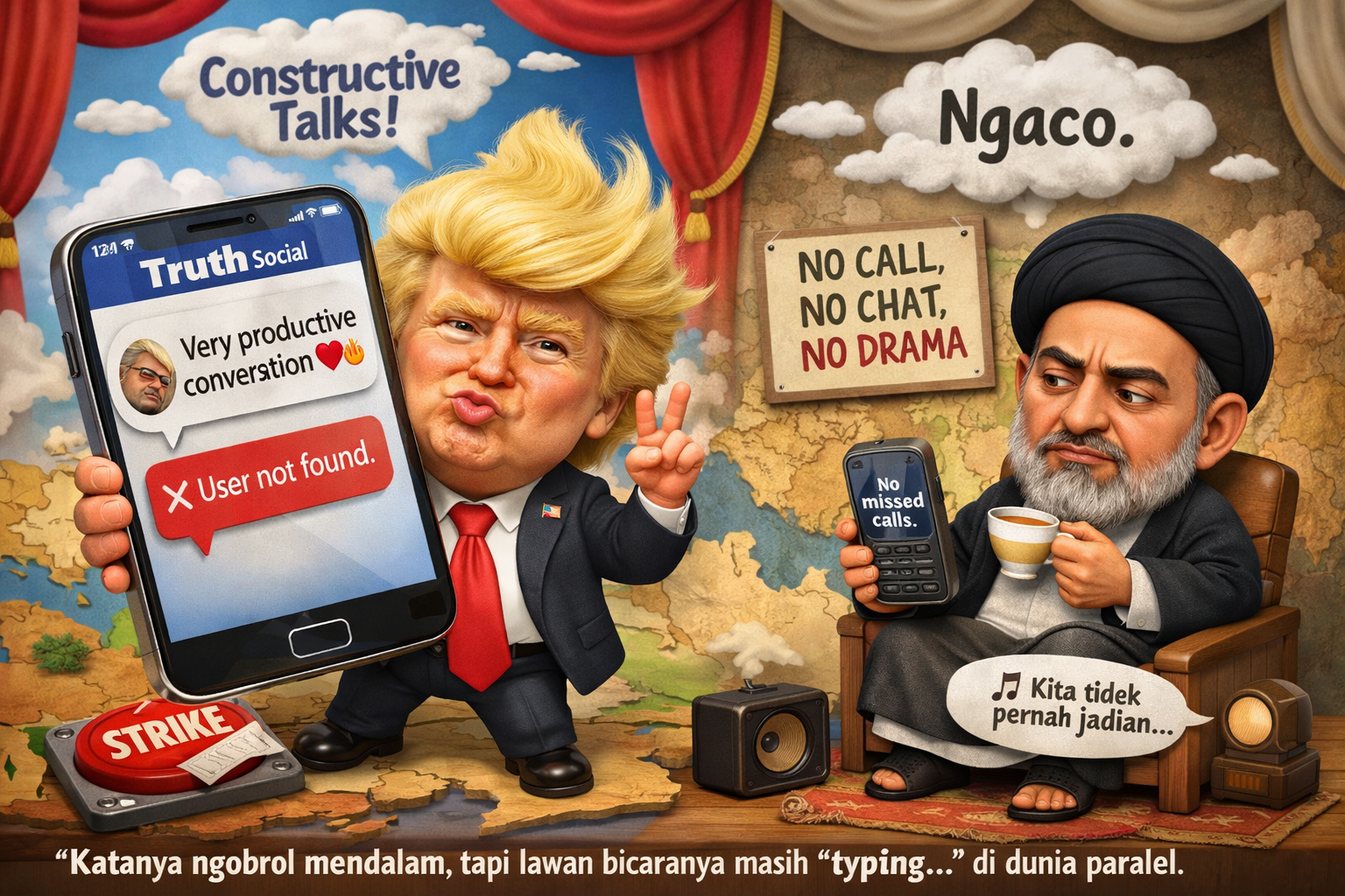 Ngobrol mendalam, tapi hampa