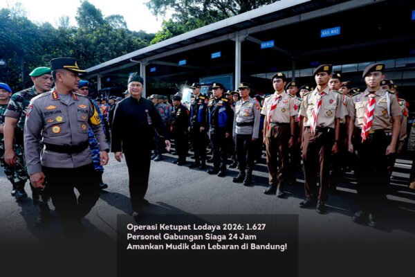 Operasi Ketupat Lodaya 2026, 1.627 Personel Gabungan Siaga 24 Jam Amankan Mudik dan Lebaran di Bandung! locusonline featured image Mar 2026