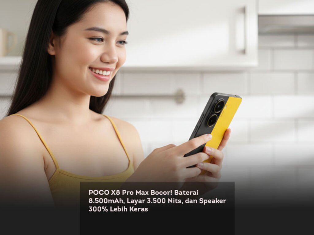 POCO X8 Pro Max Bocor! Baterai 8.500mAh, Layar 3.500 Nits, dan Speaker 300% Lebih Keras