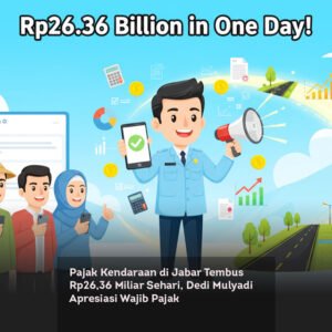 Pajak Kendaraan di Jabar Tembus Rp26,36 Miliar Sehari, Dedi Mulyadi Apresiasi Wajib Pajak