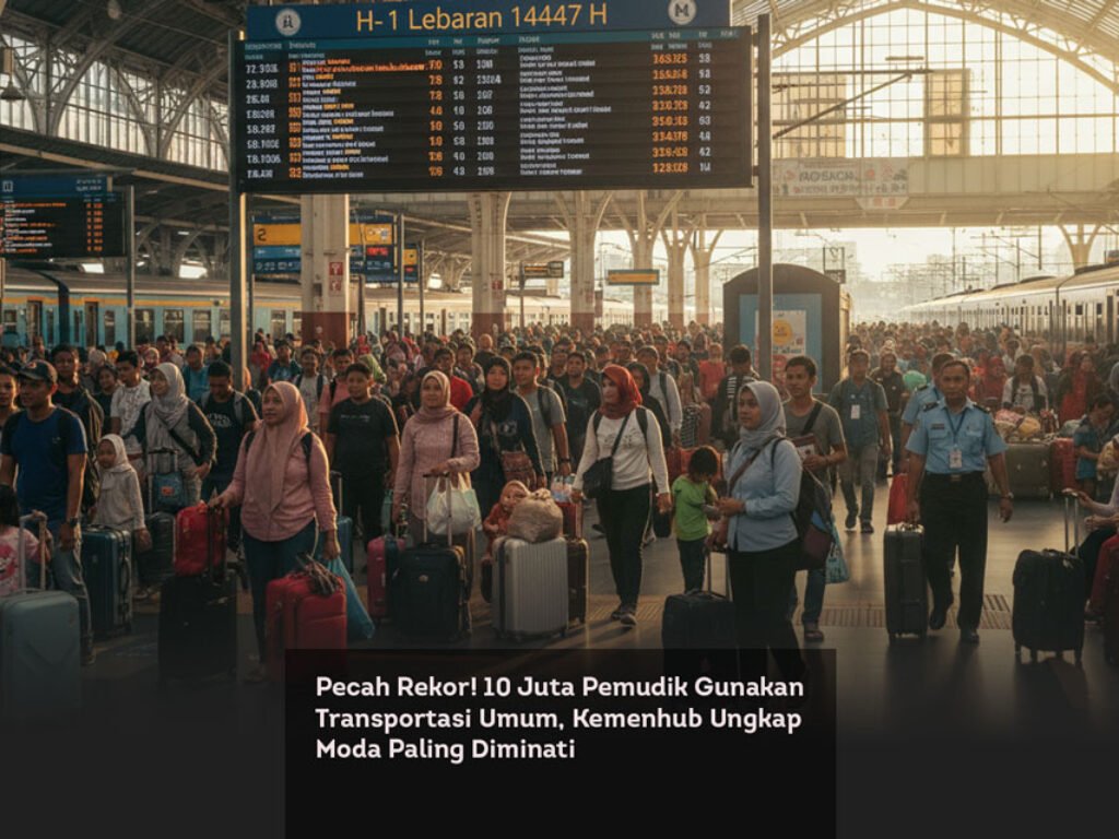 Pecah Rekor! 10 Juta Pemudik Gunakan Transportasi Umum, Kemenhub Ungkap Moda Paling Diminati