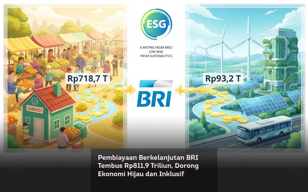 Pembiayaan Berkelanjutan BRI Tembus Rp811,9 Triliun, Dorong Ekonomi Hijau dan Inklusif locusonline featured image Mar 2026