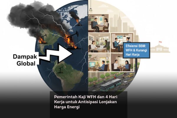 Pemerintah Kaji WFH dan 4 Hari Kerja untuk Antisipasi Lonjakan Harga Energi locusonline featured image Mar 2026