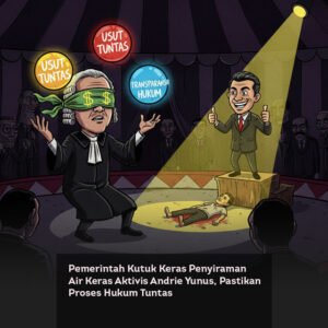 Pemerintah Kutuk Keras Penyiraman Air Keras Aktivis Andrie Yunus, Pastikan Proses Hukum Tuntas