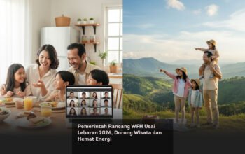 Pemerintah Rancang WFH Usai Lebaran 2026, Dorong Wisata dan Hemat Energi