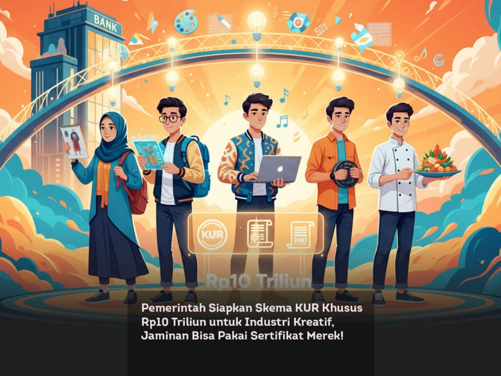 Pemerintah Siapkan Skema KUR Khusus Rp10 Triliun untuk Industri Kreatif, Jaminan Bisa Pakai Sertifikat Merek!